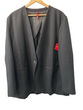 🫶🏻 SPANX Black Single-Button Notchless Blazer